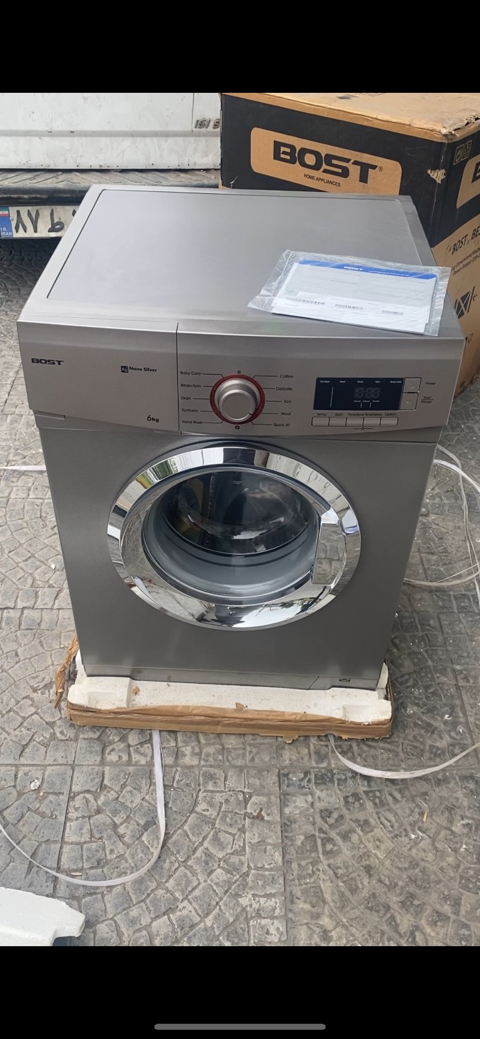 لباسشویی 6 کیلویی بوست رنگ سیلورBOST BWD-6112